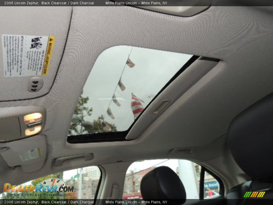 2006 Lincoln Zephyr Black Clearcoat / Dark Charcoal Photo #17