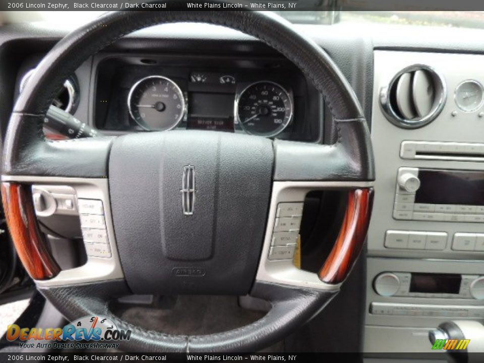 2006 Lincoln Zephyr Black Clearcoat / Dark Charcoal Photo #21
