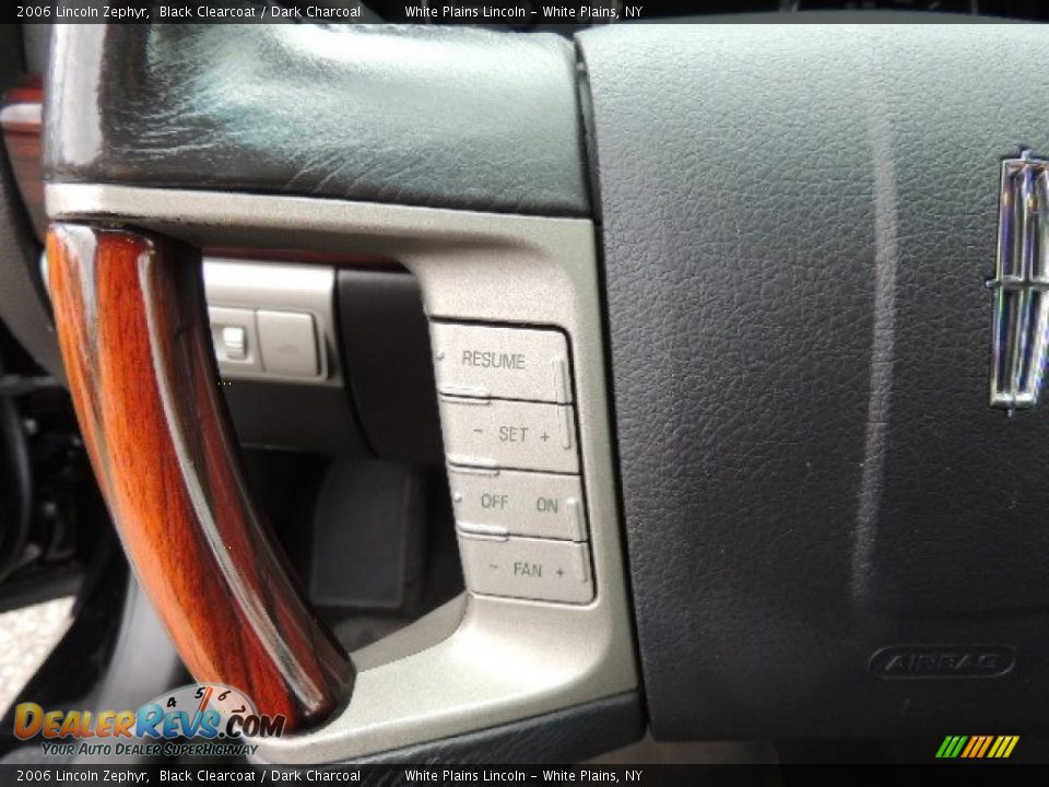 2006 Lincoln Zephyr Black Clearcoat / Dark Charcoal Photo #22