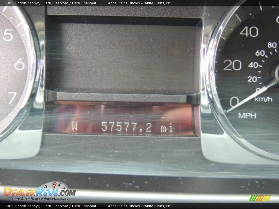 2006 Lincoln Zephyr Black Clearcoat / Dark Charcoal Photo #24