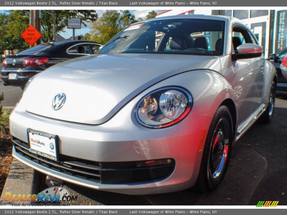 2012 Volkswagen Beetle 2.5L Reflex Silver Metallic / Titan Black Photo #1