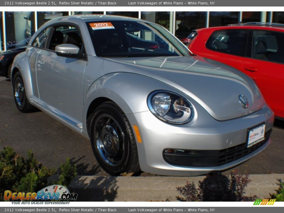 2012 Volkswagen Beetle 2.5L Reflex Silver Metallic / Titan Black Photo #6