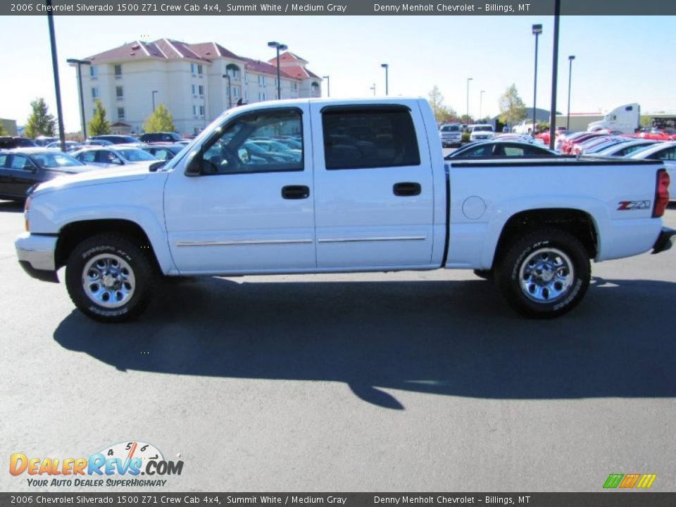2006 Chevrolet Silverado 1500 Z71 Crew Cab 4x4 Summit White / Medium Gray Photo #2