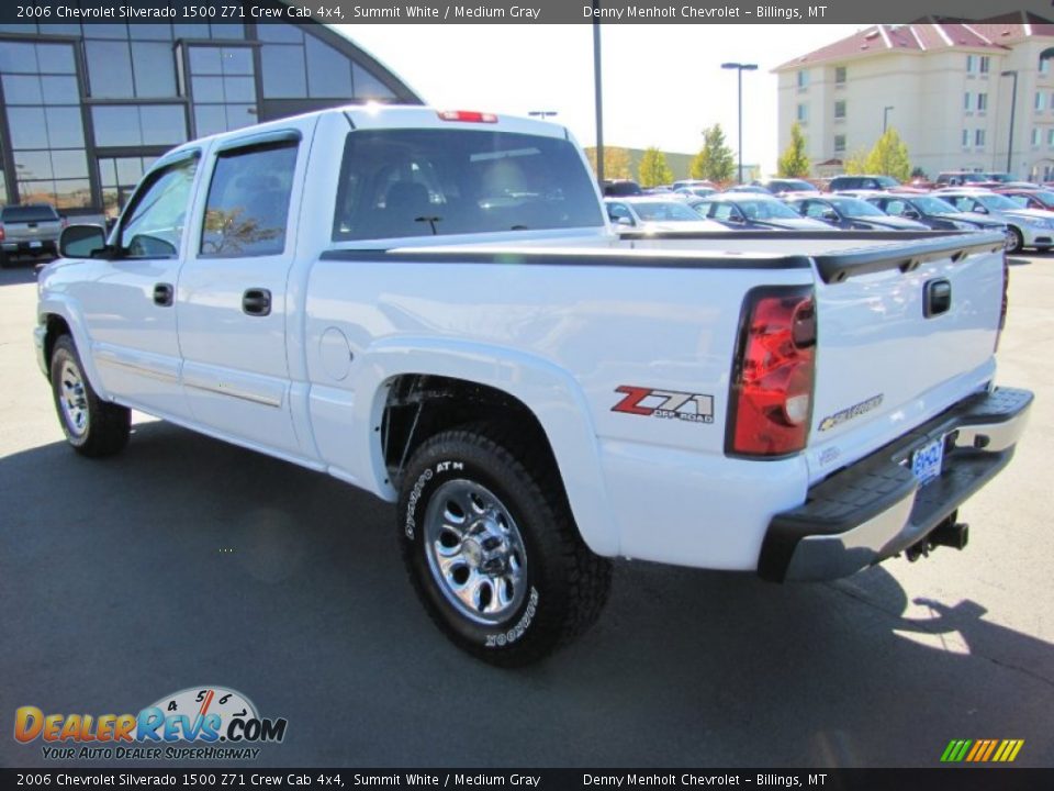 2006 Chevrolet Silverado 1500 Z71 Crew Cab 4x4 Summit White / Medium Gray Photo #3