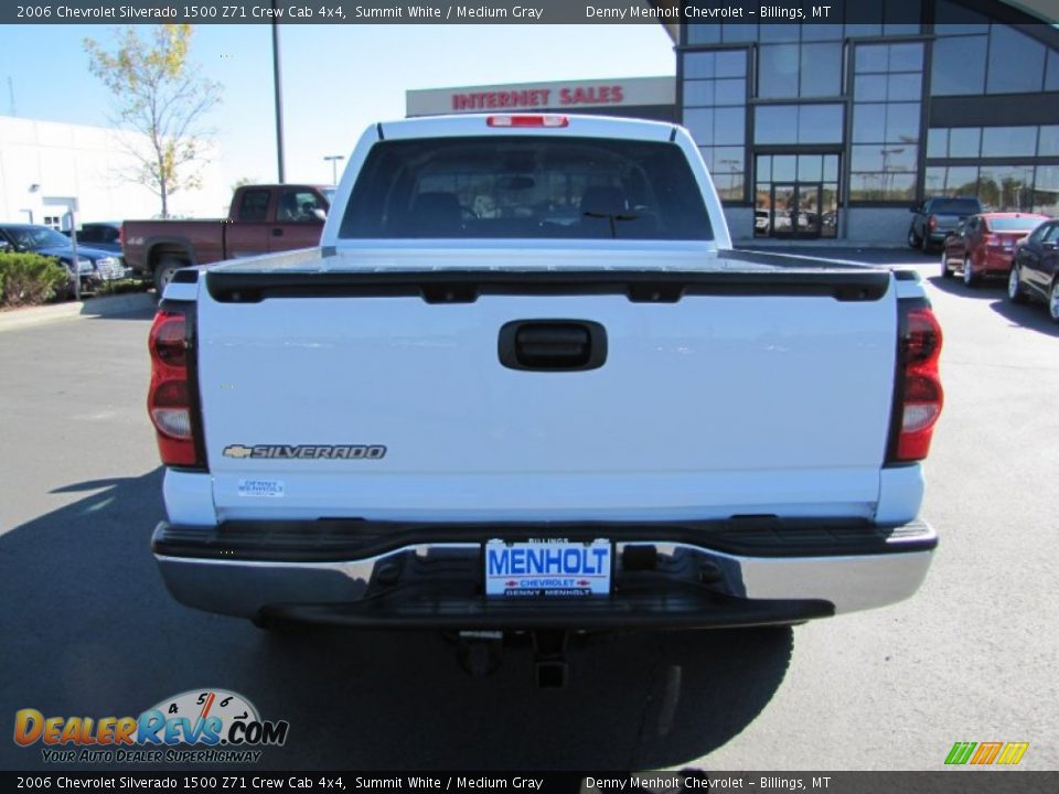 2006 Chevrolet Silverado 1500 Z71 Crew Cab 4x4 Summit White / Medium Gray Photo #4