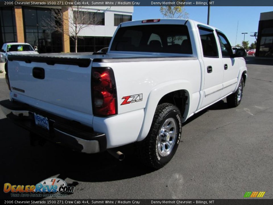 2006 Chevrolet Silverado 1500 Z71 Crew Cab 4x4 Summit White / Medium Gray Photo #6