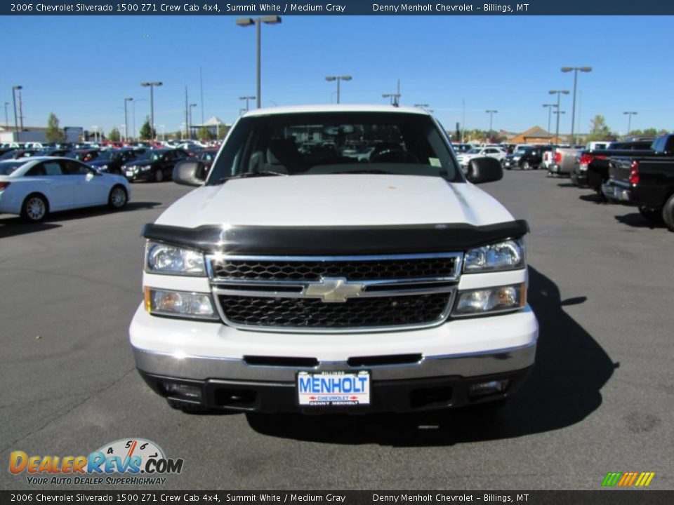 2006 Chevrolet Silverado 1500 Z71 Crew Cab 4x4 Summit White / Medium Gray Photo #9