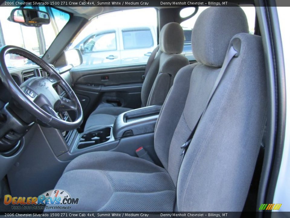 2006 Chevrolet Silverado 1500 Z71 Crew Cab 4x4 Summit White / Medium Gray Photo #15