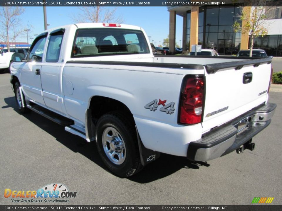 Summit White 2004 Chevrolet Silverado 1500 LS Extended Cab 4x4 Photo #3