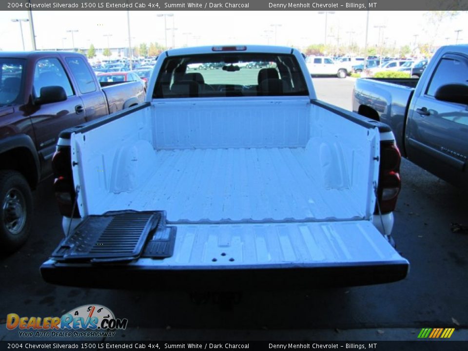 2004 Chevrolet Silverado 1500 LS Extended Cab 4x4 Summit White / Dark Charcoal Photo #10