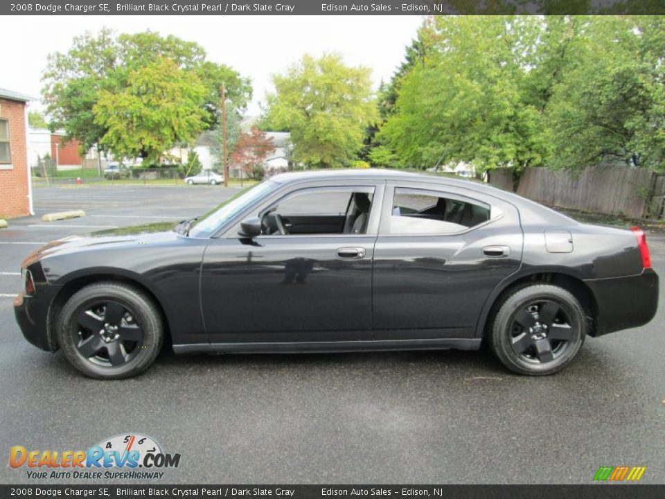 2008 Dodge Charger SE Brilliant Black Crystal Pearl / Dark Slate Gray Photo #3