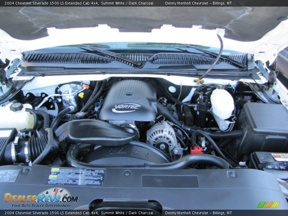 2004 Chevrolet Silverado 1500 LS Extended Cab 4x4 4.8 Liter OHV 16-Valve Vortec V8 Engine Photo #23