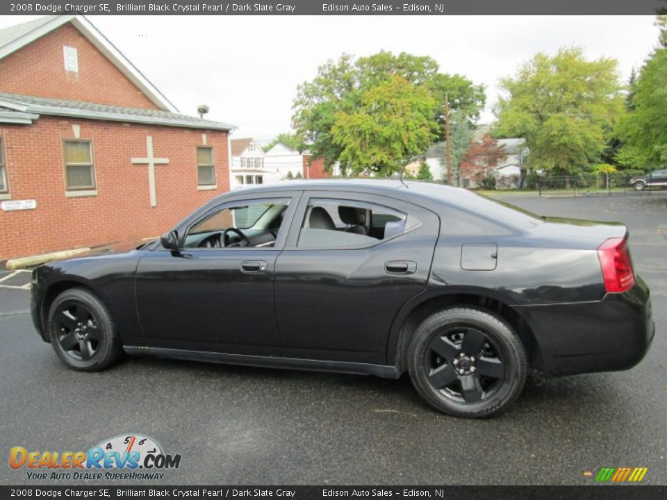 2008 Dodge Charger SE Brilliant Black Crystal Pearl / Dark Slate Gray Photo #4