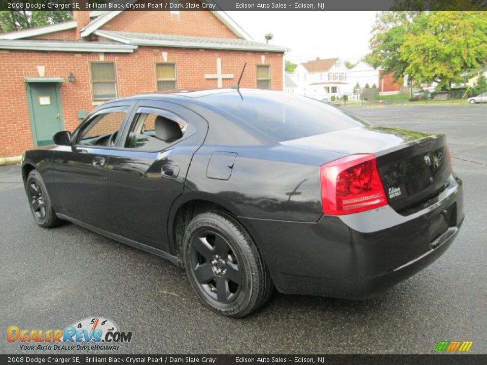 2008 Dodge Charger SE Brilliant Black Crystal Pearl / Dark Slate Gray Photo #5