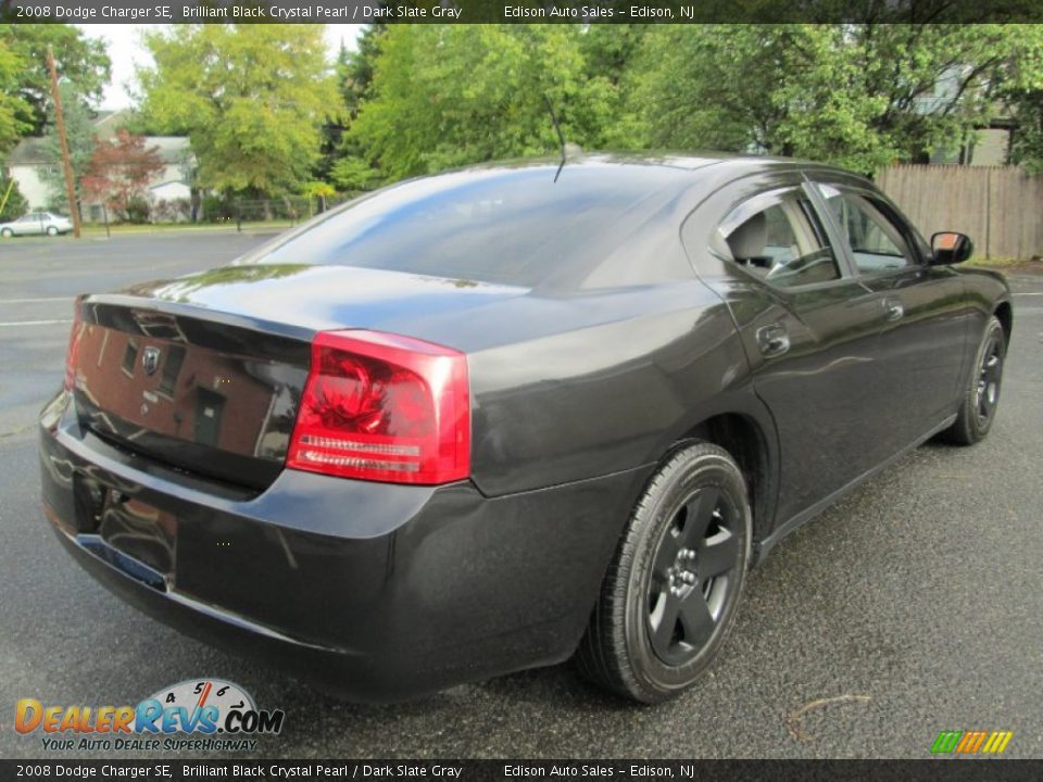 2008 Dodge Charger SE Brilliant Black Crystal Pearl / Dark Slate Gray Photo #7