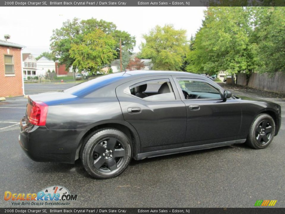 2008 Dodge Charger SE Brilliant Black Crystal Pearl / Dark Slate Gray Photo #8