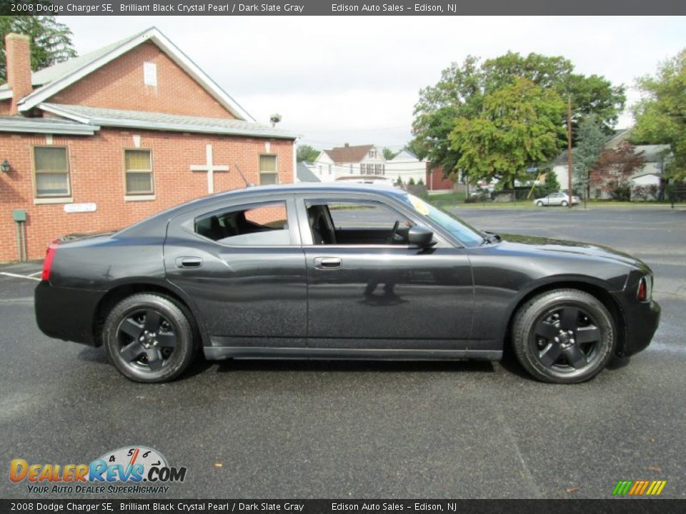 2008 Dodge Charger SE Brilliant Black Crystal Pearl / Dark Slate Gray Photo #9