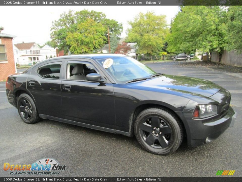 2008 Dodge Charger SE Brilliant Black Crystal Pearl / Dark Slate Gray Photo #10