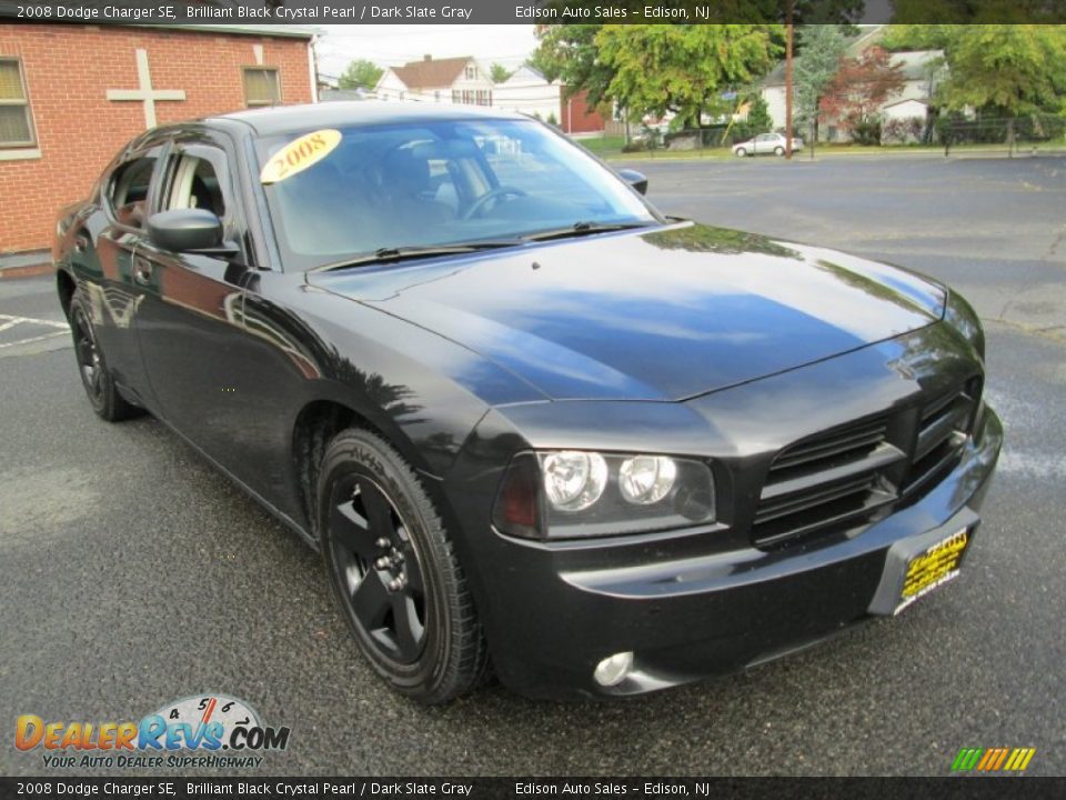 2008 Dodge Charger SE Brilliant Black Crystal Pearl / Dark Slate Gray Photo #11