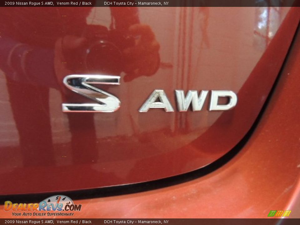 2009 Nissan Rogue S AWD Venom Red / Black Photo #8