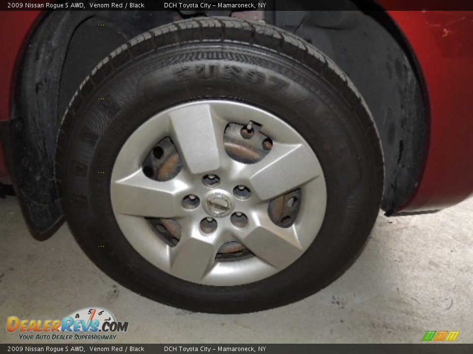 2009 Nissan Rogue S AWD Venom Red / Black Photo #13