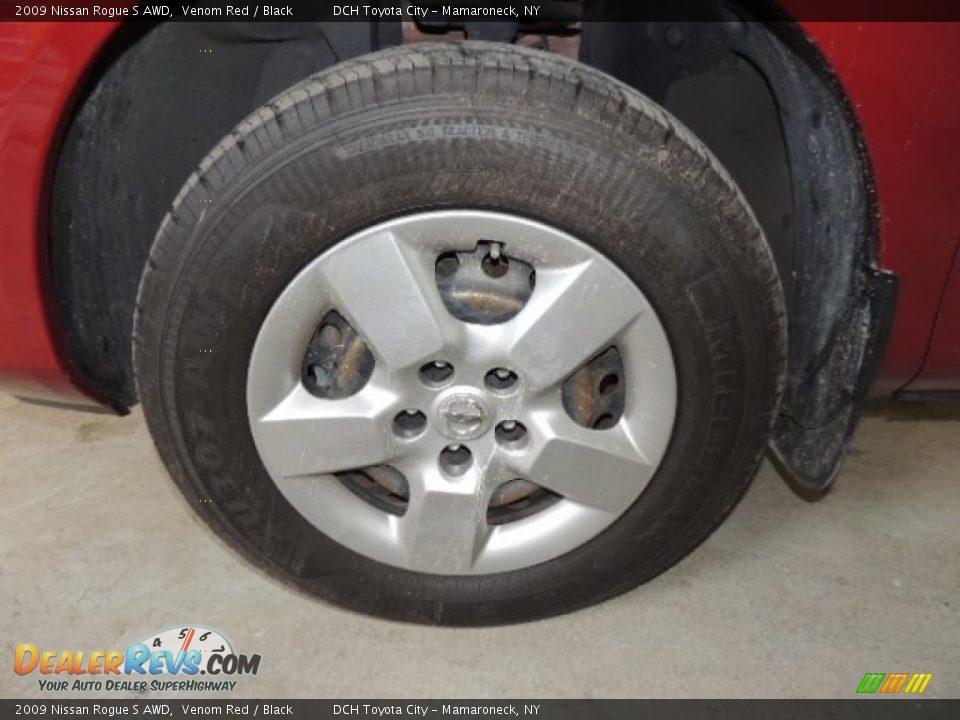 2009 Nissan Rogue S AWD Venom Red / Black Photo #14