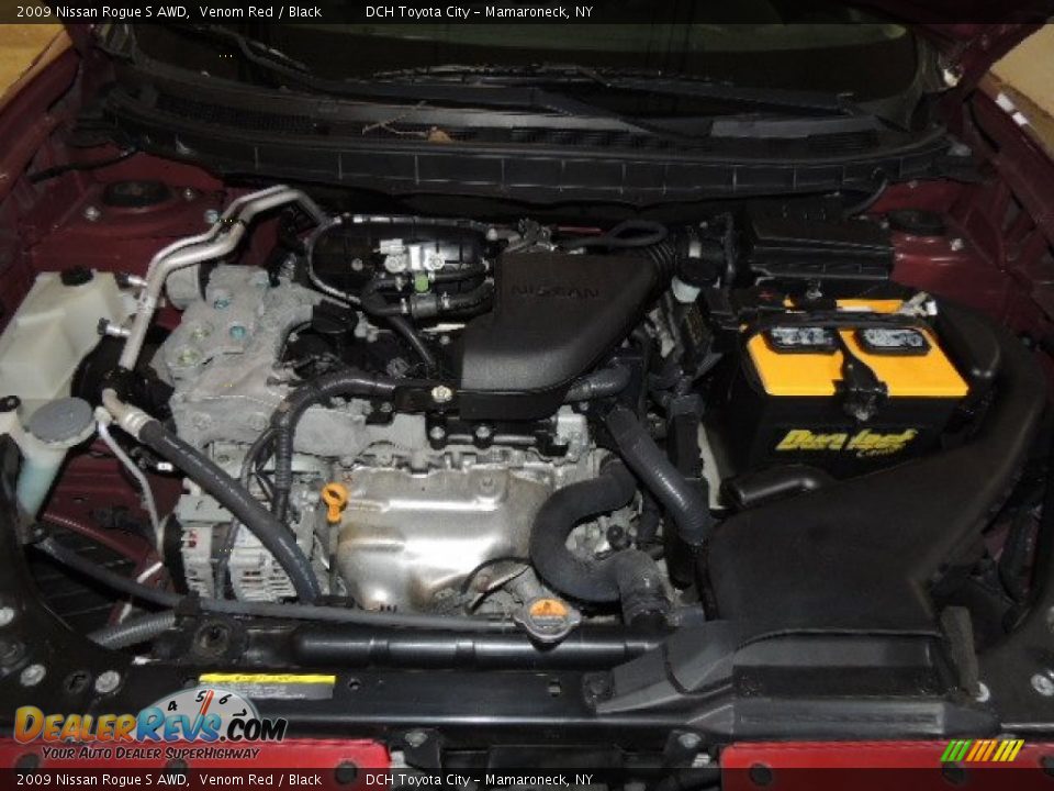 2009 Nissan Rogue S AWD Venom Red / Black Photo #15