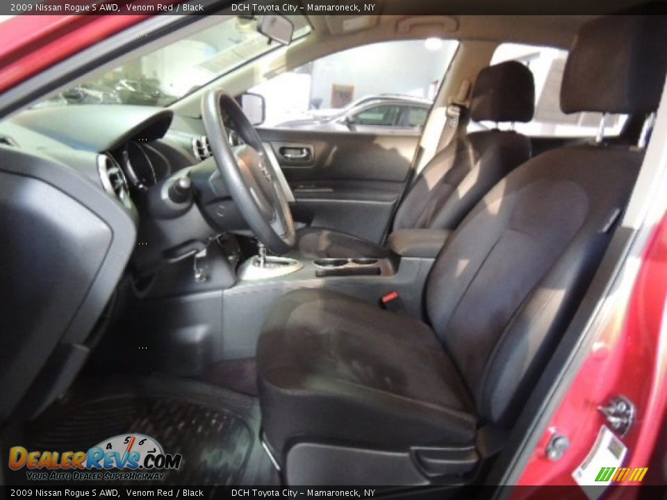 2009 Nissan Rogue S AWD Venom Red / Black Photo #18
