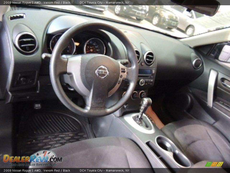2009 Nissan Rogue S AWD Venom Red / Black Photo #19