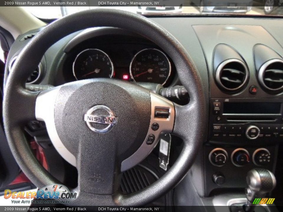 2009 Nissan Rogue S AWD Venom Red / Black Photo #22