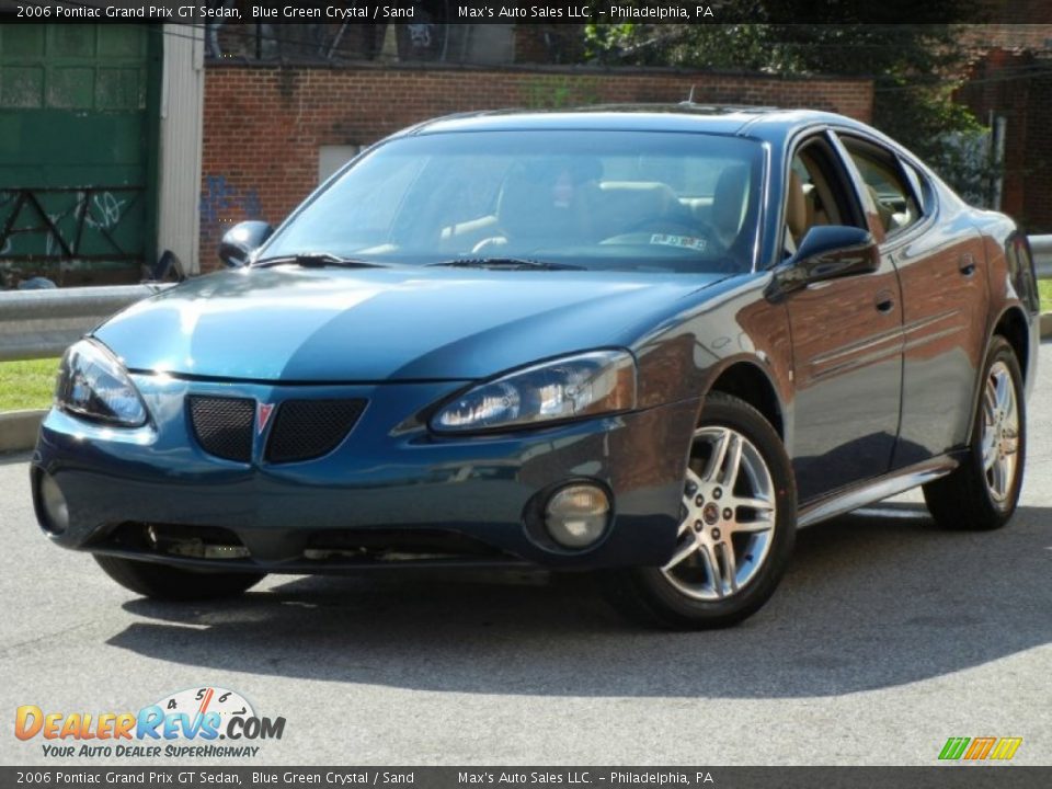2006 Pontiac Grand Prix GT Sedan Blue Green Crystal / Sand Photo #2