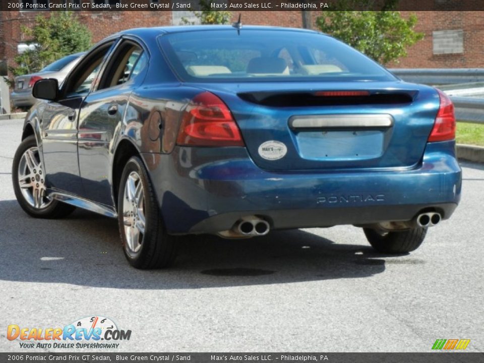 2006 Pontiac Grand Prix GT Sedan Blue Green Crystal / Sand Photo #4