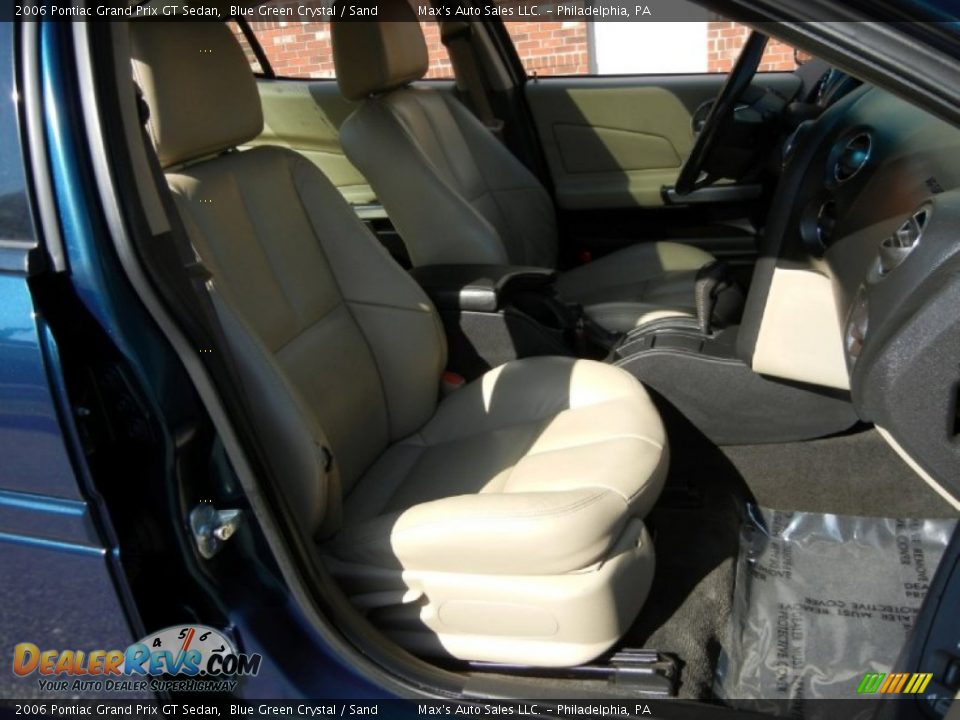 2006 Pontiac Grand Prix GT Sedan Blue Green Crystal / Sand Photo #6