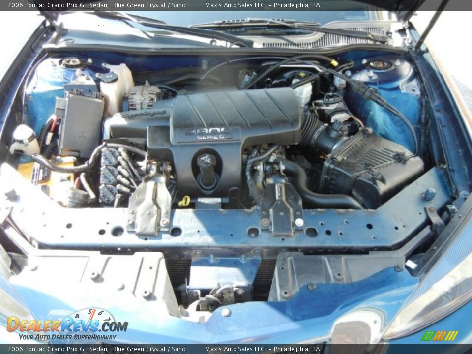 2006 Pontiac Grand Prix GT Sedan Blue Green Crystal / Sand Photo #8