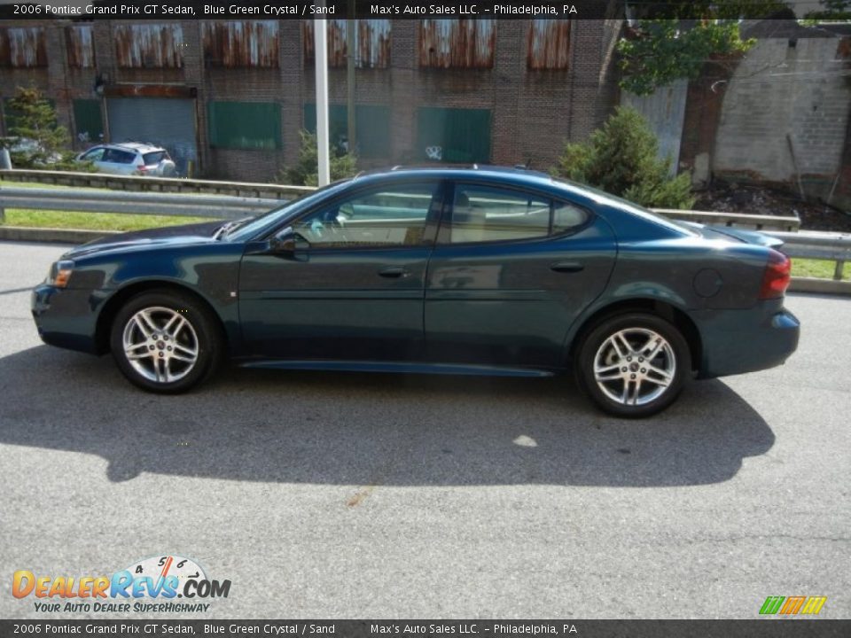 2006 Pontiac Grand Prix GT Sedan Blue Green Crystal / Sand Photo #10
