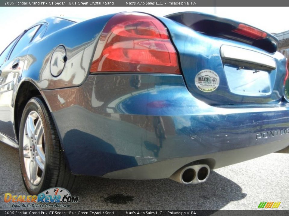 2006 Pontiac Grand Prix GT Sedan Blue Green Crystal / Sand Photo #27