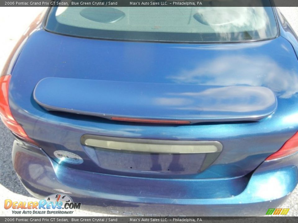 2006 Pontiac Grand Prix GT Sedan Blue Green Crystal / Sand Photo #29