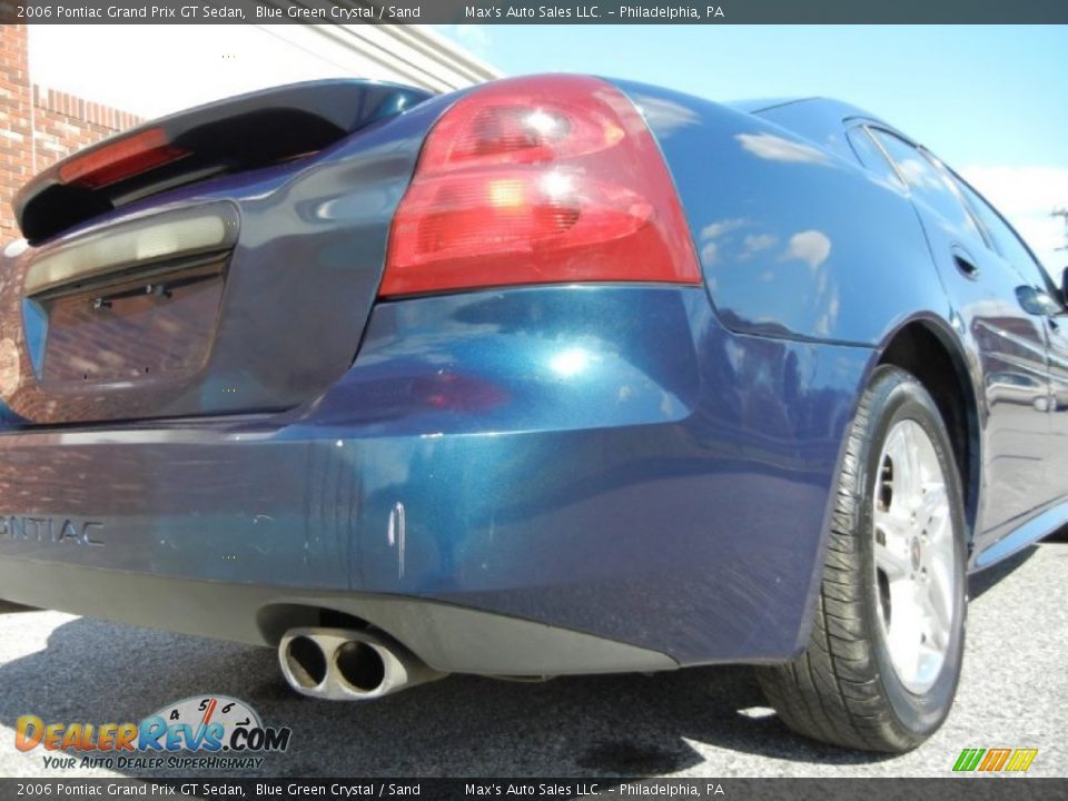 2006 Pontiac Grand Prix GT Sedan Blue Green Crystal / Sand Photo #33
