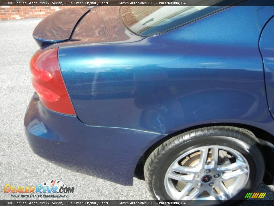 2006 Pontiac Grand Prix GT Sedan Blue Green Crystal / Sand Photo #34
