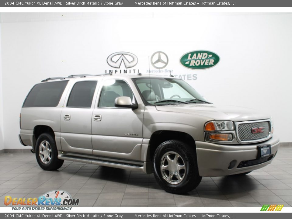 2004 GMC Yukon XL Denali AWD Silver Birch Metallic / Stone Gray Photo #1