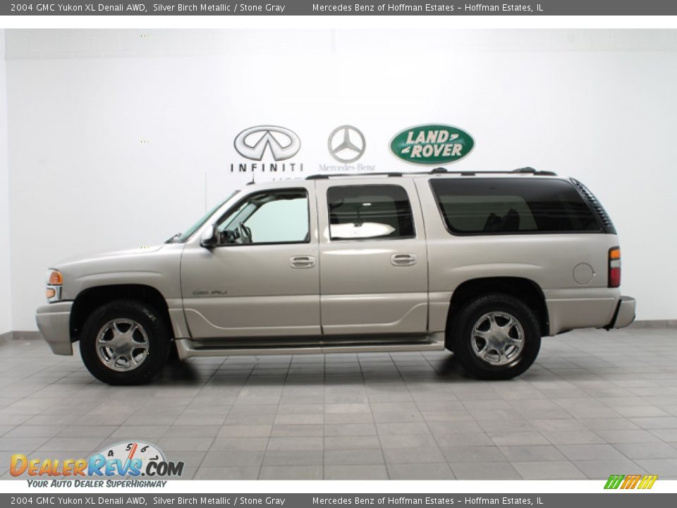 2004 GMC Yukon XL Denali AWD Silver Birch Metallic / Stone Gray Photo #2