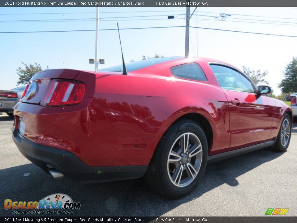 2011 Ford Mustang V6 Premium Coupe Red Candy Metallic / Charcoal Black Photo #3
