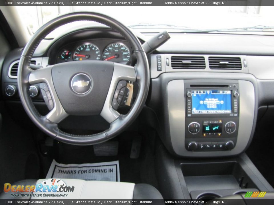 2008 Chevrolet Avalanche Z71 4x4 Blue Granite Metallic / Dark Titanium/Light Titanium Photo #16