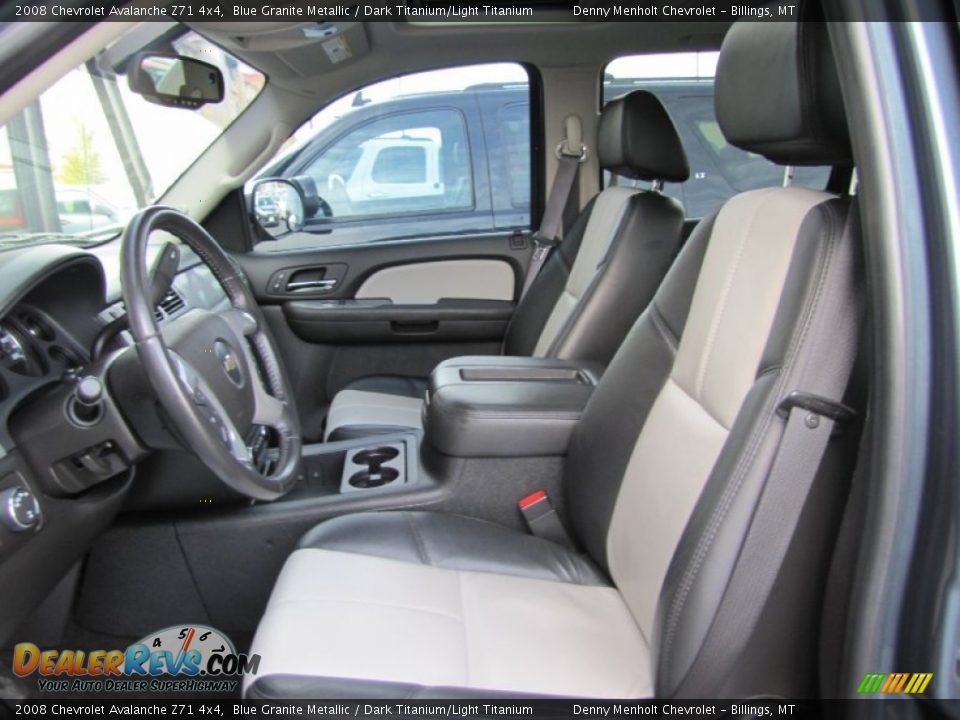 2008 Chevrolet Avalanche Z71 4x4 Blue Granite Metallic / Dark Titanium/Light Titanium Photo #17