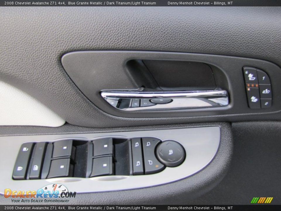 2008 Chevrolet Avalanche Z71 4x4 Blue Granite Metallic / Dark Titanium/Light Titanium Photo #18