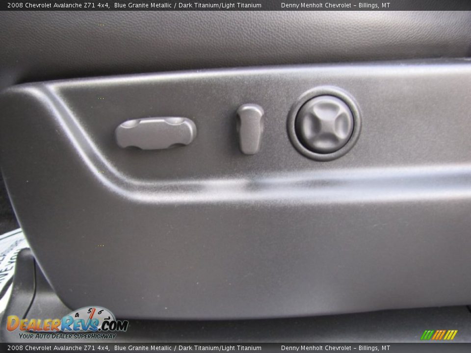 2008 Chevrolet Avalanche Z71 4x4 Blue Granite Metallic / Dark Titanium/Light Titanium Photo #19