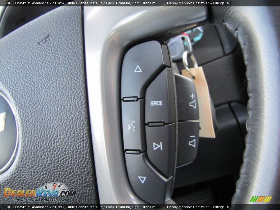 2008 Chevrolet Avalanche Z71 4x4 Blue Granite Metallic / Dark Titanium/Light Titanium Photo #22