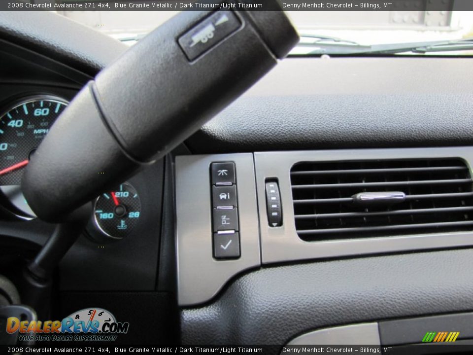 2008 Chevrolet Avalanche Z71 4x4 Blue Granite Metallic / Dark Titanium/Light Titanium Photo #24