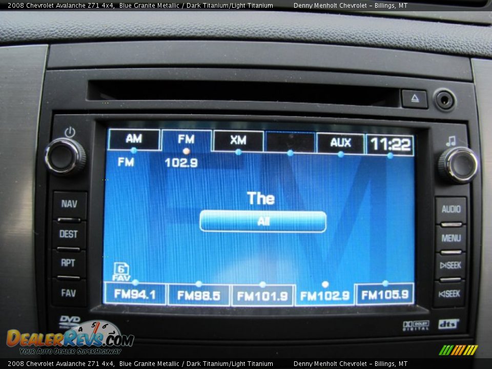 2008 Chevrolet Avalanche Z71 4x4 Blue Granite Metallic / Dark Titanium/Light Titanium Photo #25