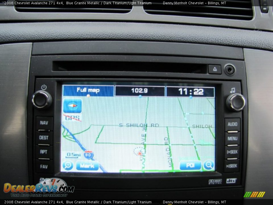 2008 Chevrolet Avalanche Z71 4x4 Blue Granite Metallic / Dark Titanium/Light Titanium Photo #26